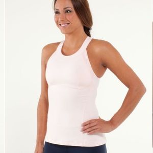 Lululemon Pink Tank Top w Shelf Bra